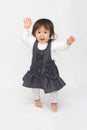Japanese toddling girl Royalty Free Stock Photo