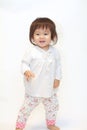 Japanese toddling girl Royalty Free Stock Photo