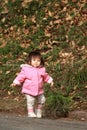 Japanese toddling girl