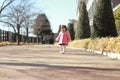 Japanese toddling girl