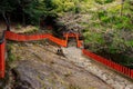 Japanese Torii and Fence Royalty Free Stock Photo