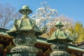 Japanese traditional bronze lanterns, called `Toro` , Tokyo, Japan