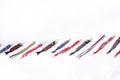 Japanese traditional colorful carp-shaped streamers Royalty Free Stock Photo