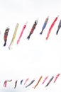 Japanese traditional colorful carp-shaped streamers Royalty Free Stock Photo