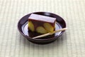 Japanese traditional confection, kuri mushi yokan