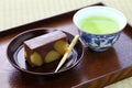 Japanese traditional confection, kuri mushi yokan