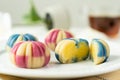 Japanese traditional confectionery cake wagashi Royalty Free Stock Photo