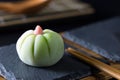 Japanese traditional confectionery wagashi Royalty Free Stock Photo