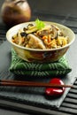 Japanese traditional dish Gomoku gohan