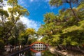 Japanese traditional drum bridge Royalty Free Stock Photo