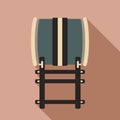 Japanese traditional drum illustration Royalty Free Stock Photo