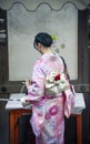 Japanese traditional girl with kimono