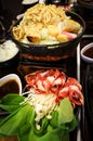 Japanese Traditional Hot Pot Beef Sukiyaki Royalty Free Stock Photo