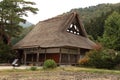 Japanese traditional house in Shirakawako, Japan Royalty Free Stock Photo