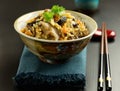 Japanese traditional rice dish Gomoku gohan