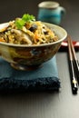 Japanese traditional rice dish Gomoku gohan Royalty Free Stock Photo