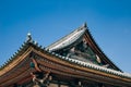 Japanese traditional roof at Toji temple in Kyoto, Japan Royalty Free Stock Photo