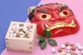 Japanese traditional Setsubun event Royalty Free Stock Photo