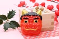 Japanese traditional Setsubun event Royalty Free Stock Photo