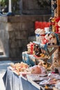 Japanese traditional souvenir stall. Royalty Free Stock Photo