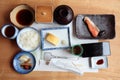 Japanese traditional style breakfast Royalty Free Stock Photo