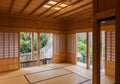 Japanese traditional style room Royalty Free Stock Photo