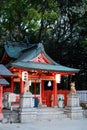 Japanese traditional temple with golden red roof in Kyoto, Japan Royalty Free Stock Photo