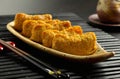 Japanese traditional type of sushi Inari-zushi Royalty Free Stock Photo