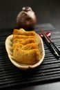 Japanese traditional type of sushi Inari-zushi Royalty Free Stock Photo