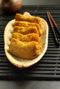 Japanese traditional type of sushi Inari-zushi Royalty Free Stock Photo