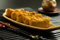 Japanese traditional type of sushi Inari-zushi Royalty Free Stock Photo