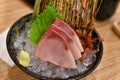 Japanese traditionally food, Delicious fresh otoro tuna fish sashimi seafood.