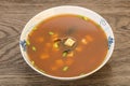 Japanese tradtitional Miso soup with tofu