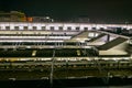 Japanese train terminal in Kyoto JR Railway station. Royalty Free Stock Photo