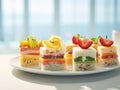 Japanese trend sweet fruits sando sandwich with lots of fruits. Generative AI