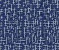 Japanese Tribal Cross Stripe Vector Seamless Pattern