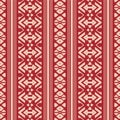 Japanese Tribal Diamond Stripe Vector Seamless Pattern