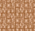 Japanese Tribal Line Tile Vector Seamless Pattern