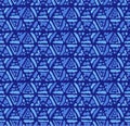 Japanese Tribal Triangle Hexagon Vector Seamless Pattern