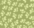 Japanese Tropical Green Leaf Vector Seamless Pattern Royalty Free Stock Photo