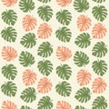 Japanese Tropical Leaf Vector Seamless Pattern