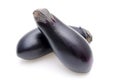 Japanese two fresh eggplants