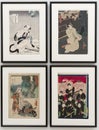 Japanese ukiyo-e woodblock prints