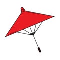 japanese umbrella. Vector illustration decorative design Royalty Free Stock Photo