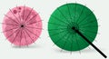 Japanese Umbrellas Royalty Free Stock Photo