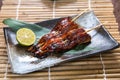 Japanese unagi (eel) Kushiyaki, Skewered and Grilled Meat