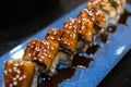 Japanese unagi sushi maki roll