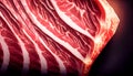 Japanese Wagyu A5 beef with high-marbled Background texture. Kobe wagyu beef premium product. Generative AI, illustration Royalty Free Stock Photo