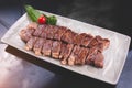 Japanese wagyu beef steak teppanyaki Royalty Free Stock Photo