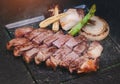 Japanese wagyu beef steak teppanyaki Royalty Free Stock Photo